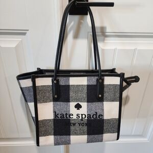 Kate Spade Plaid Tote Bag